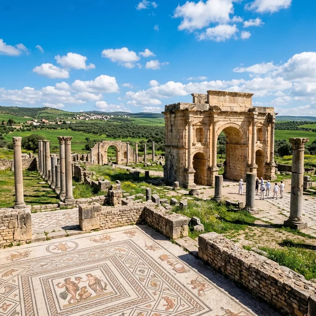 Tour privado a Meknes, Volubilis e Moulay Idriss